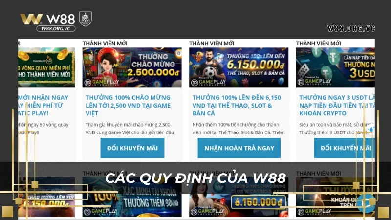 Chính Sách Bảo Mật W88: An Toàn Thông Tin Người Chơi 3 Chính sách bảo mật về dữ liệu người dùng W88