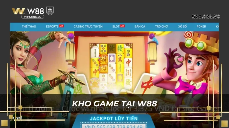 Giới Thiệu W88 - Thế Giới Giải Trí, Thắng Lớn Mỗi Ngày! 1 Đắm chìm vào kho game W88 với hàng ngàn tựa game