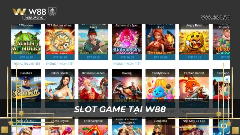 Giới Thiệu W88 - Thế Giới Giải Trí, Thắng Lớn Mỗi Ngày! 3 Chơi quay slot game để có cơ hội nhận về 7 tỷ đồng