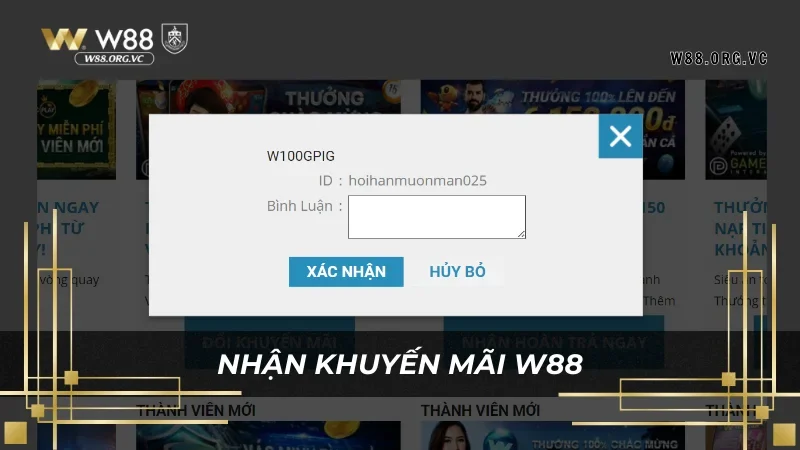 Khuyến Mãi W88 – Cơ Hội Vàng Để Nhận Thưởng Hấp Dẫn 3 Cách tham gia nhận khuyến mãi W88 dễ dàng nhất