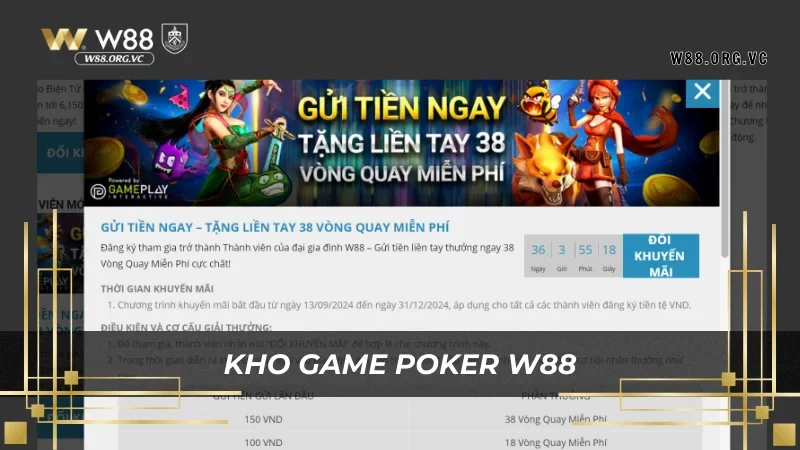 Khuyến Mãi W88 – Cơ Hội Vàng Để Nhận Thưởng Hấp Dẫn 2 Gửi tiền mỗi ngày để nhận khuyến mãi W88