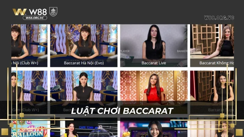 Game Baccarat W88 – Trò chơi bài kinh điển với tỷ lệ thắng cao 2 Luật chơi baccarat tại W88 dễ hiệu và rất dễ chơi