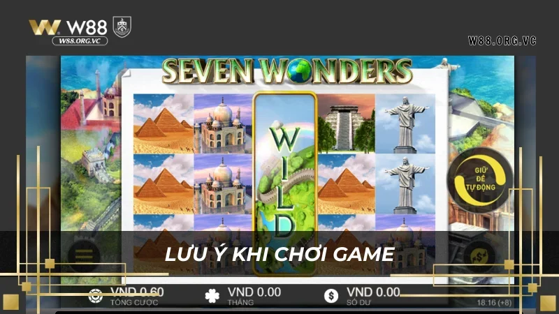 7 Wonders W88 – Trò Chơi Với Cơ Hội Nhận Thưởng Lớn Nhất 2 Khi ván ván game 7 wonder nên vững tinh thần