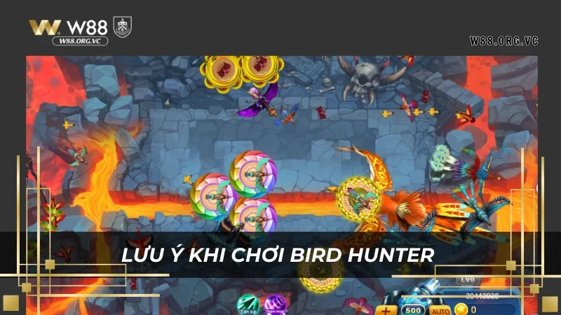 BIRD HUNTER W88 - Mở Ra Cánh Của Đổi Đời Nhờ Bắn Cá 4 Lưu ý nâng cấp vũ khí mỗi ngày để tăng sức mạnh