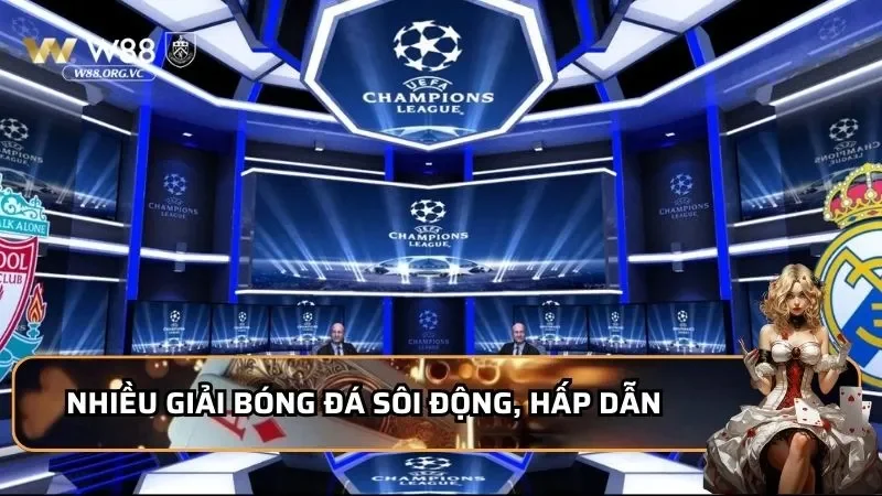 Sảnh CMD W88 – Cá Cược Thả Ga Với Loạt Ưu Đãi Cực Khủng Bố 4 Nhiều giải bóng đá sôi động, hấp dẫn